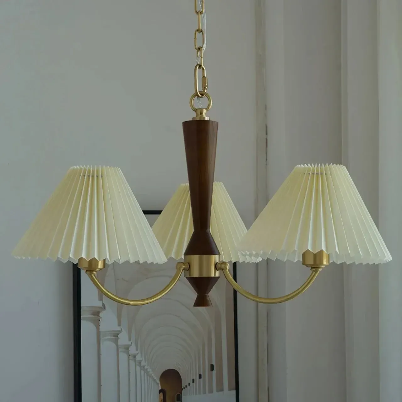 Люстра потолочная Патриция LED 6912 3 плафона Золотистый (718785)