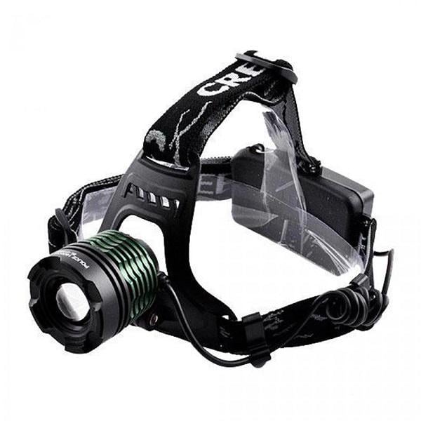 Фонарь налобный 2188-T6 mirco-USB 2х18650 Zoom