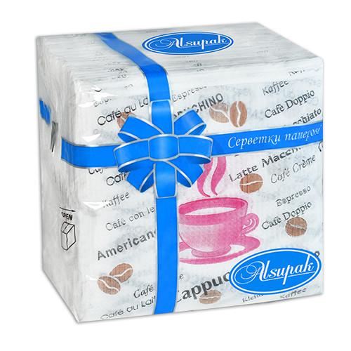 Салфетка Alsupak 100 шт. Кофе