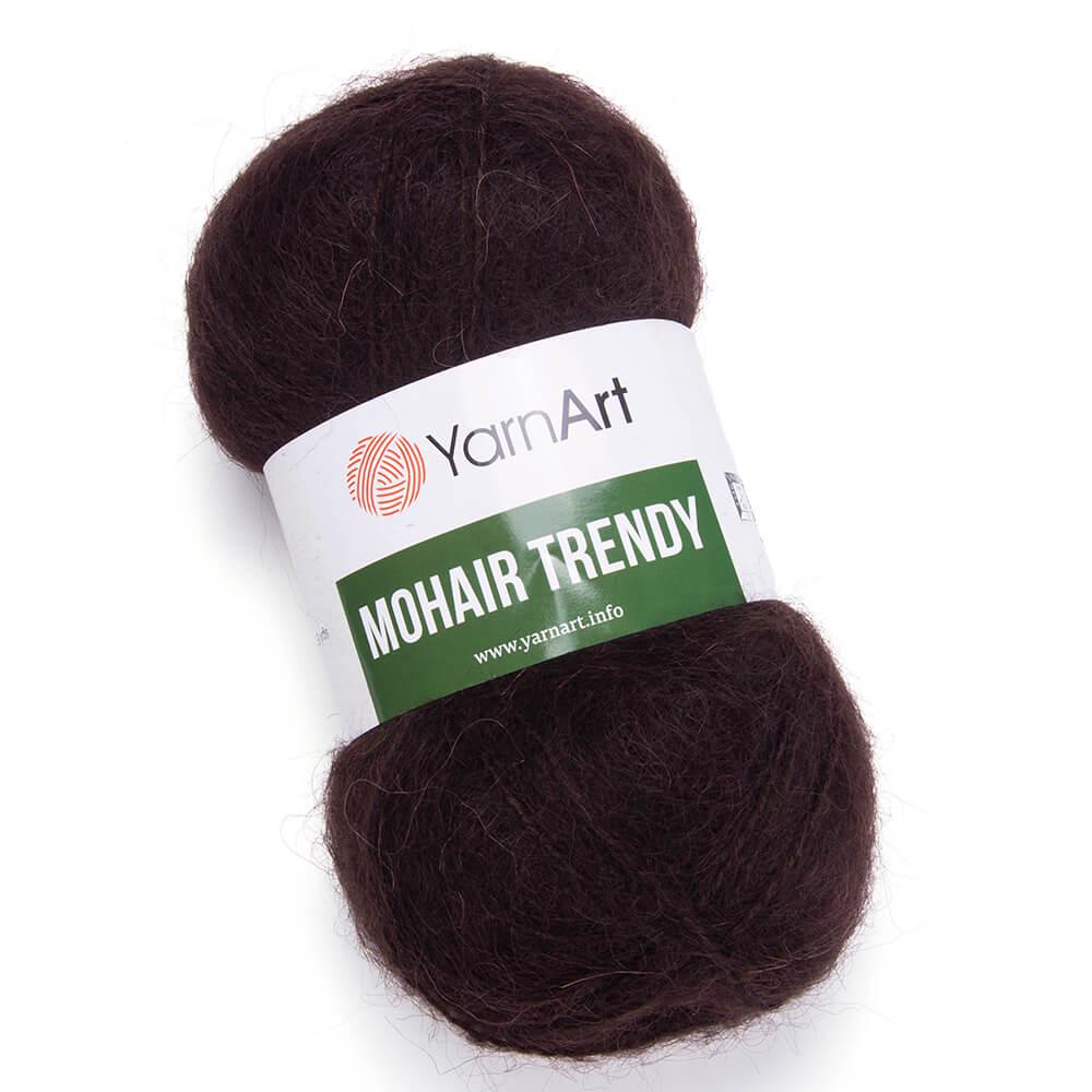 Пряжа YarnArt Mohair Trendy 123 Шоколад (6212)