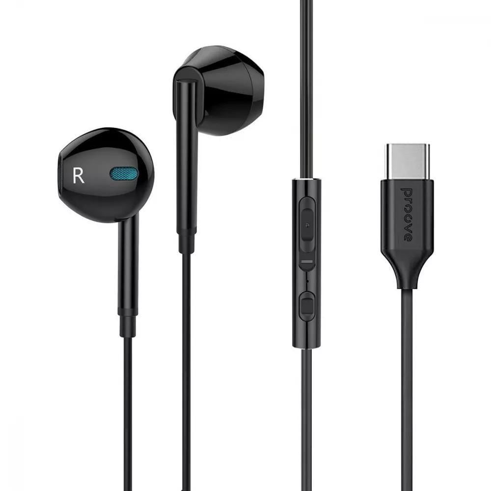 Навушники зі штекером USB-C Proove Scape C3 Чорний (2825486295)