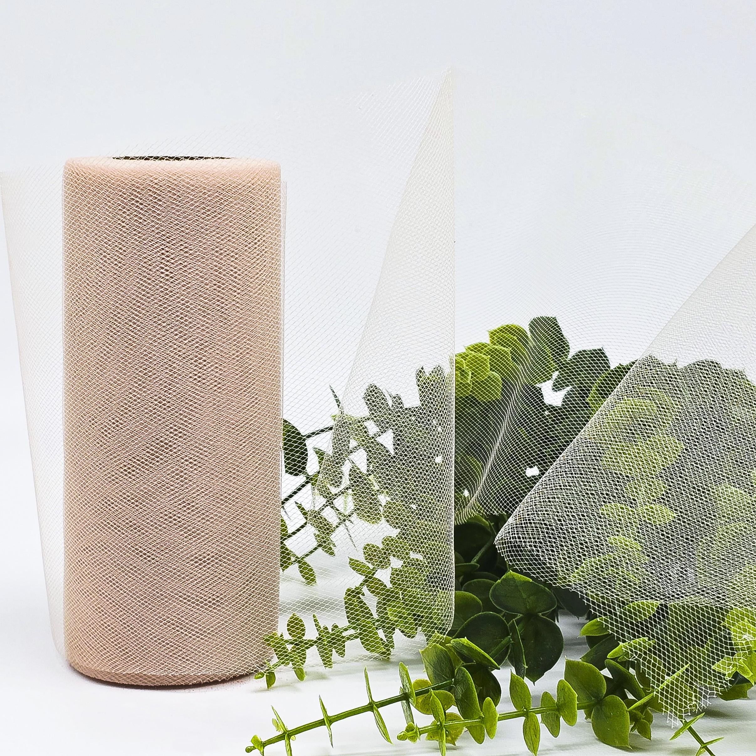 Фатин ширина 15 см рулон 23 м Чай с молоком Фатин ширина 15 см рулон 23 м Чай с молоком