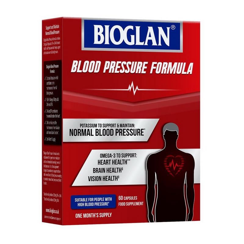 Комплекс для сердца и сосудов с калием и омега-3 Bioglan Blood Pressure Formula 60 капс.