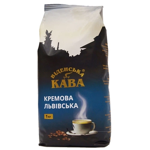 Кава в зернах Віденська Кава Львівська Кремова 1 кг