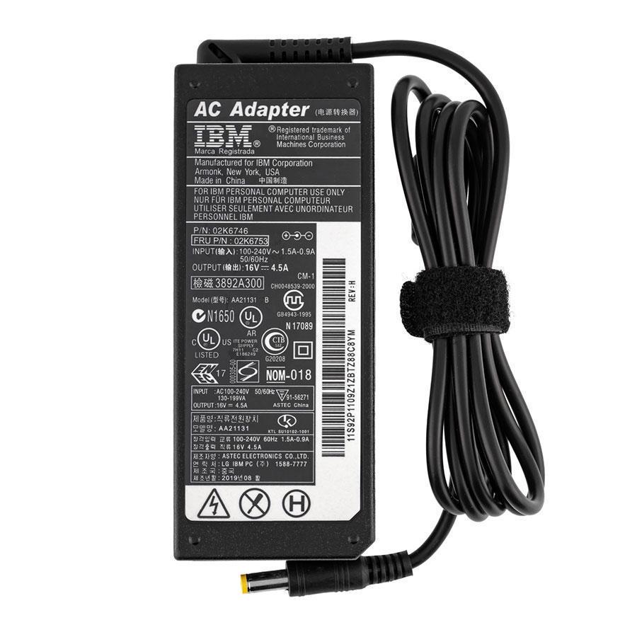 Блок питания для ноутбука Lenovo 16V 4,5A 72W без кабеля 5,5х2,5 мм Black (217227)