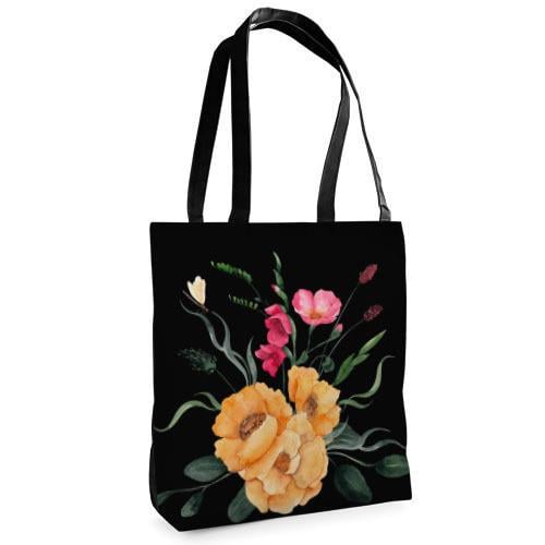 Сумка тканевая Presentville Tenderness Цветы Желтый/Розовый (ST 21MM014 BL)