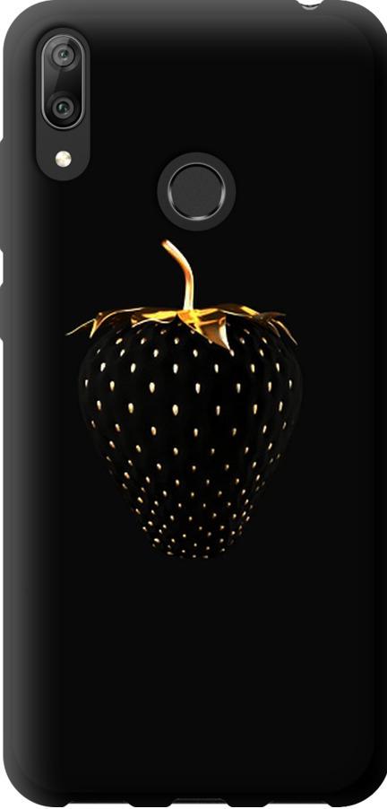 Чехол на Huawei Y7 2019 Черная клубника (3585b-1638-42517)