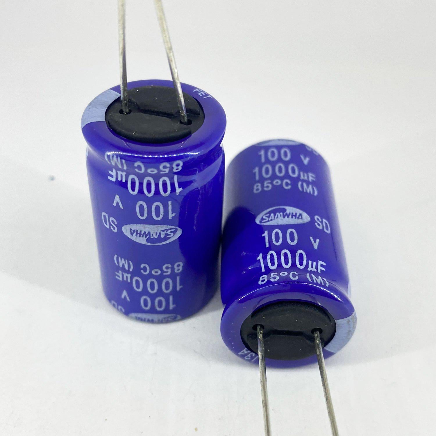 Электролитические конденсаторы Samwha 1000 мкф 100V 18x31 мм 85 °C (5457)