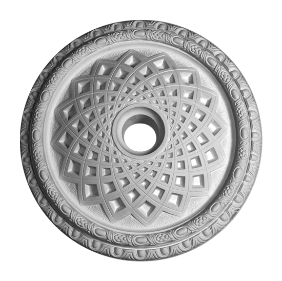 Розетка потолочная из гипса р-90 Ø 440 мм (10735436)