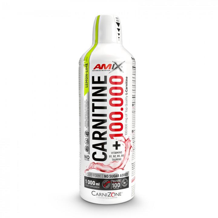 Жироспалювач для спорту Amix Nutrition Carnitine 100.000 mg CarniZone 1000 ml /100 servings/ Lemon Lime