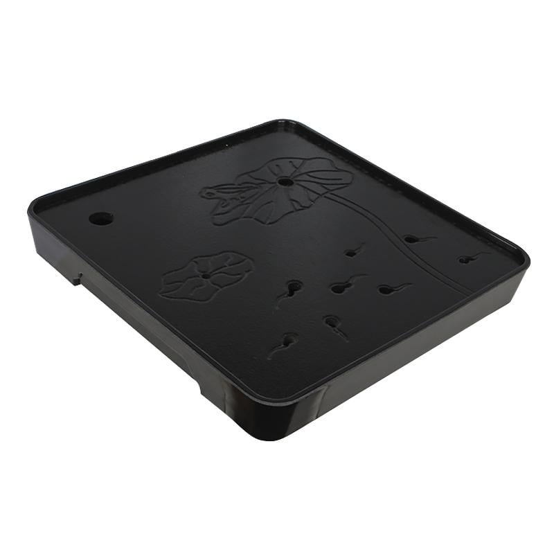 Дошка для чайних церемоній Чабань #41 бамбукова квадратна 28х28х3,4 см Black Дошка для чайних церемоній Чабань #41 бамбукова квадратна 28х28х3,4 см Black