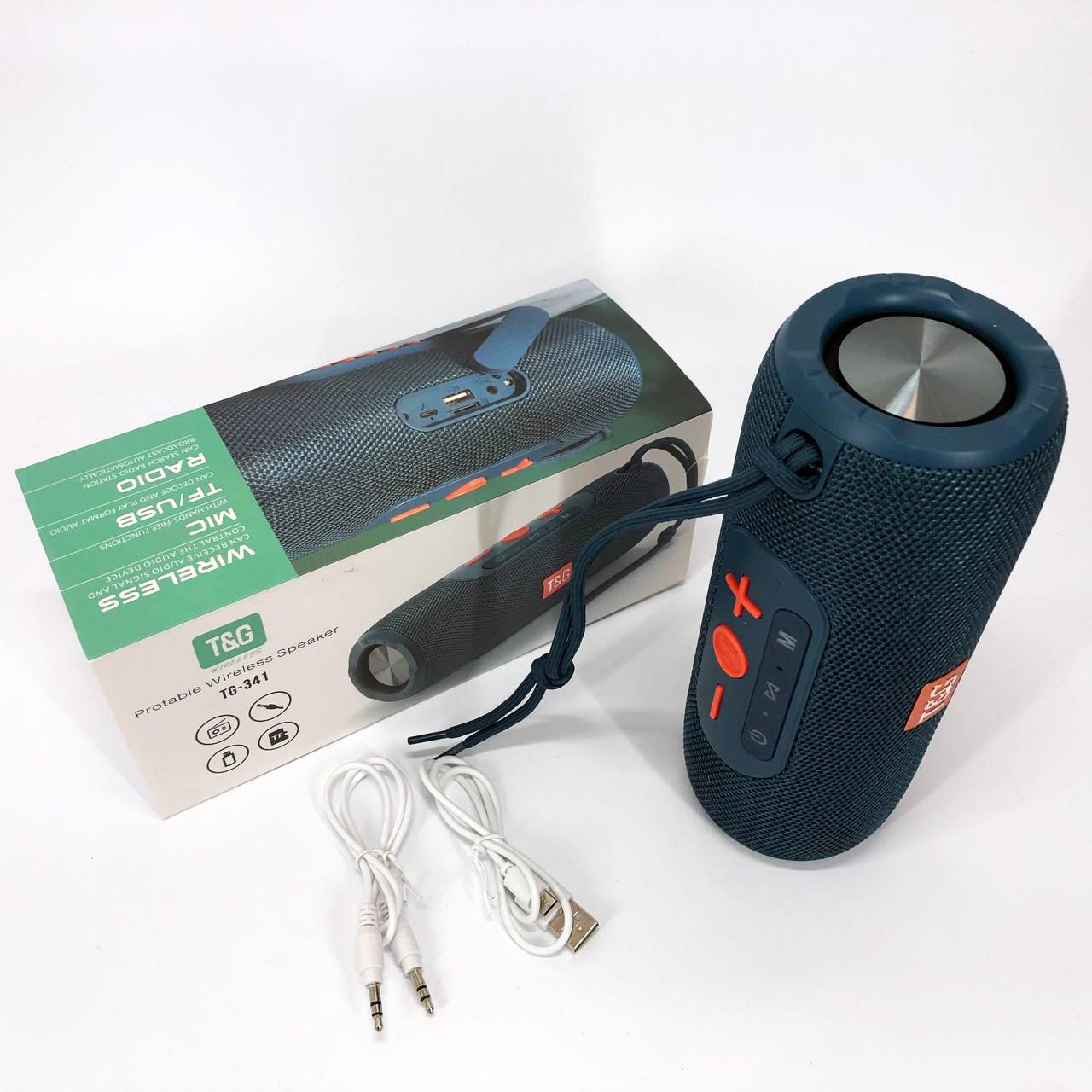 Колонка портативна Bluetooth TG341 зі шнурком Синій - фото 13 Колонка портативна Bluetooth TG341 зі шнурком Синій - фото 13