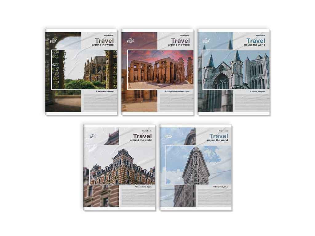 Тетрадь в клетку Бріск 36 л. 20 шт. ТВ-7 №2469 Путешествуй (1065708)