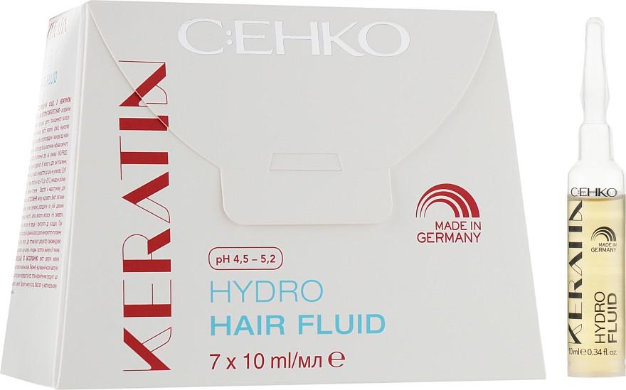 Флюид с кератином для сухих волос C:EHKO Keratin Hydro Hair Fluid 7х10 мл