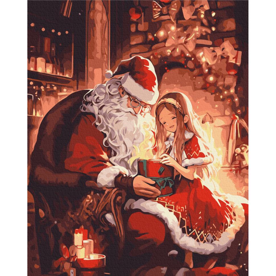 Картина за номерами Brushme Подарунок від Санти BS53850 40x50 см (RLT48026) Картина за номерами Brushme Подарунок від Санти BS53850 40x50 см (RLT48026)