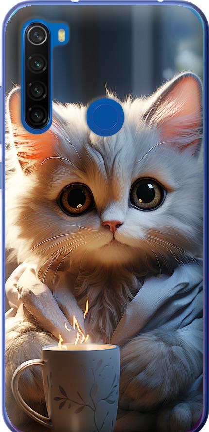 Чехол на Xiaomi Redmi Note 8T White cat (5646u-1818-42517)