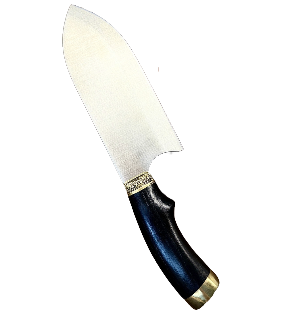 Тяпка кухонная с гербом Gorillas BBQ Серб сталь 65Х13 (KN186)