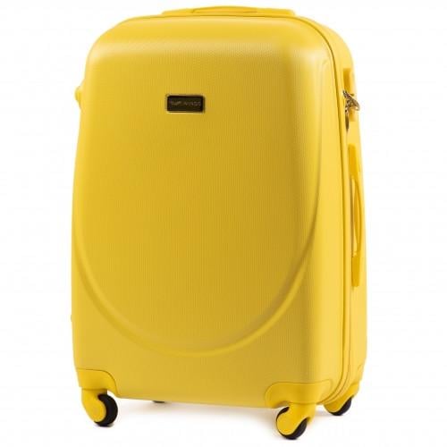 Валіза пластикова WINGS 310 S на 4 колесах Жовтий (CEKRBWI310SM4JEL) - фото 1