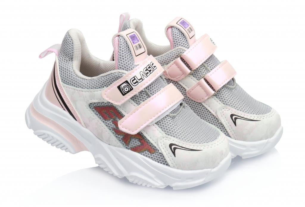 Кроссовки для девочек в сетку р. 25 Розово-серый (9902) Кроссовки для девочек в сетку р. 25 Розово-серый (9902)