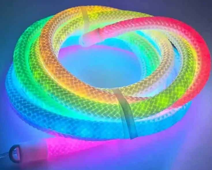 Светодиодная лента RGB Bluetooth Neon Rope Light с пультом 5 м (29367359)