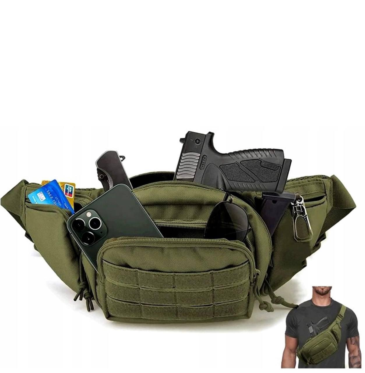 Бананки с кобурой на пистолет Оливковый (8882239) - фото 4 Бананки с кобурой на пистолет Оливковый (8882239) - фото 4