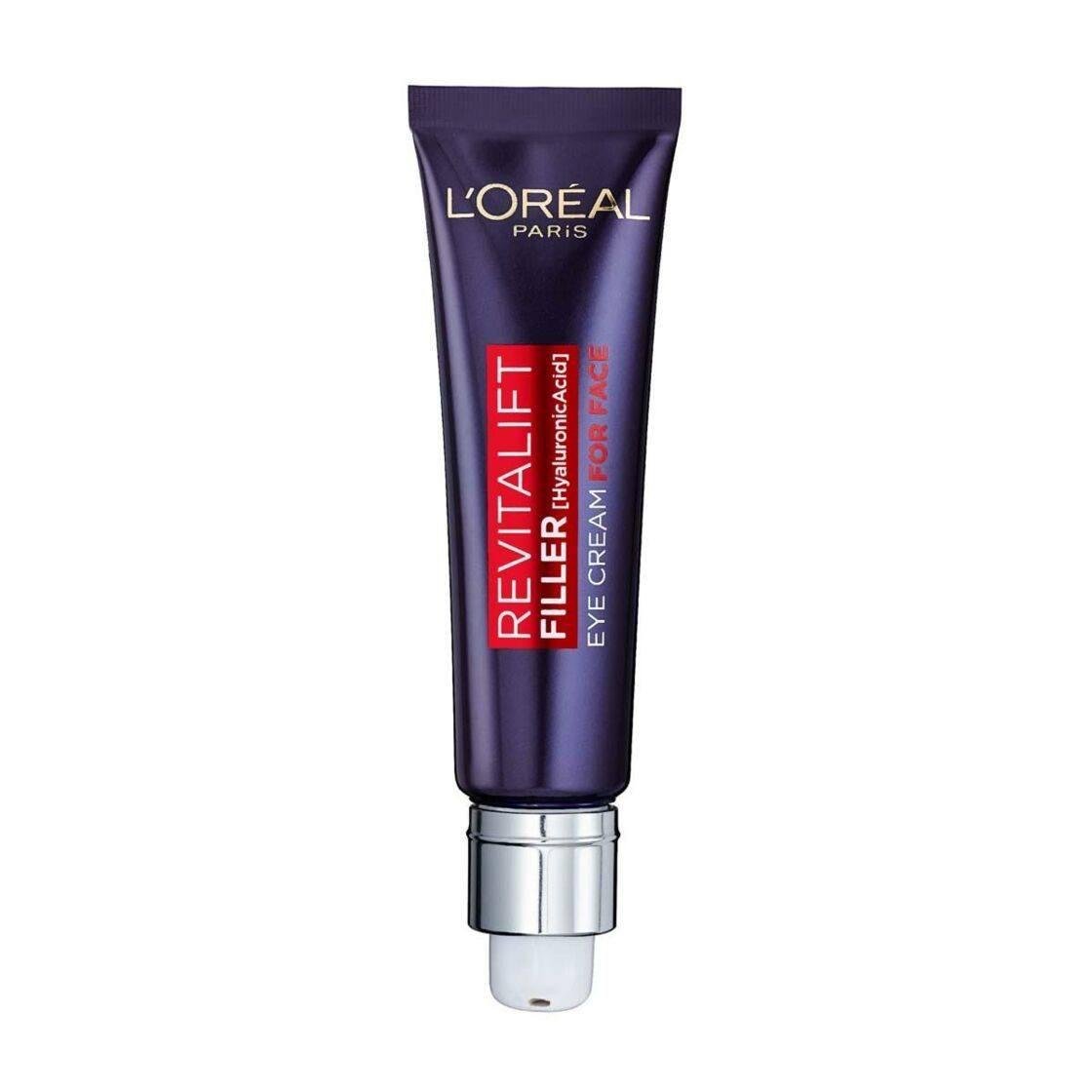 Крем для повік та обличчя L'Oreal Paris Revitalift Filler Eye Cream For Face 30 мл - фото 1