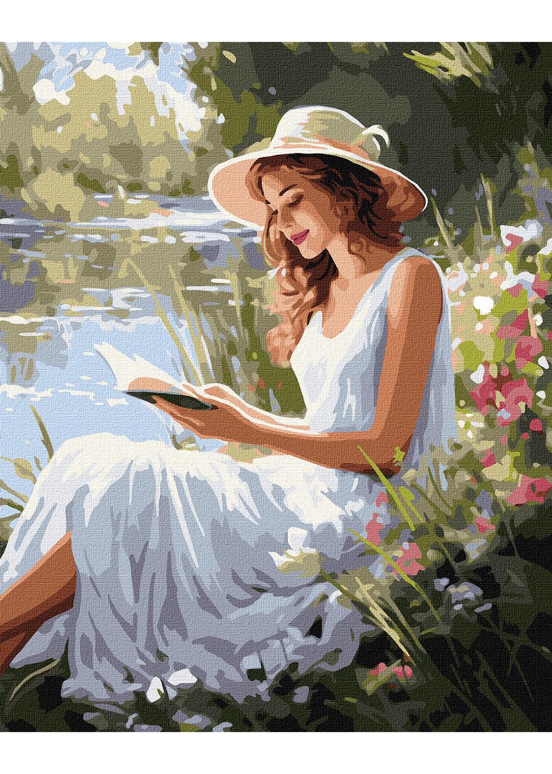 Картина по номерам Идейка Увлекательное чтение 40х50 см (KHO8355)