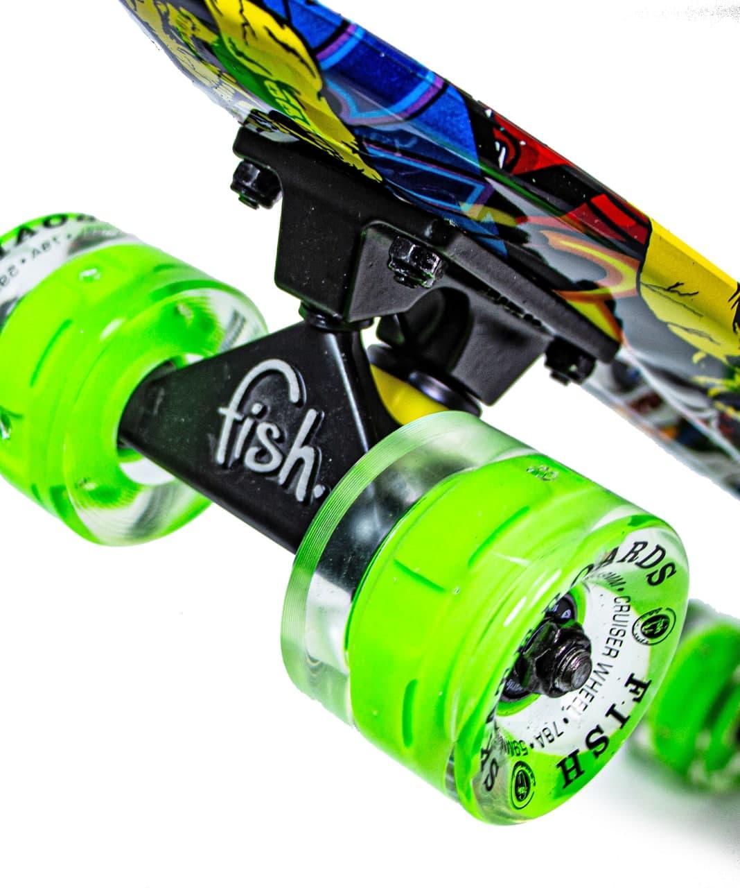 Пенниборд Fish Joker светящиеся колеса (2172033386) - фото 3 Пенниборд Fish Joker светящиеся колеса (2172033386) - фото 3