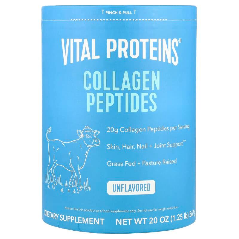 Пептиды коллагена Vital Proteins Collagen Peptides для кожи волос ногтей суставов без вкусовых добавок 567 г - фото 1 Пептиды коллагена Vital Proteins Collagen Peptides для кожи волос ногтей суставов без вкусовых добавок 567 г - фото 1