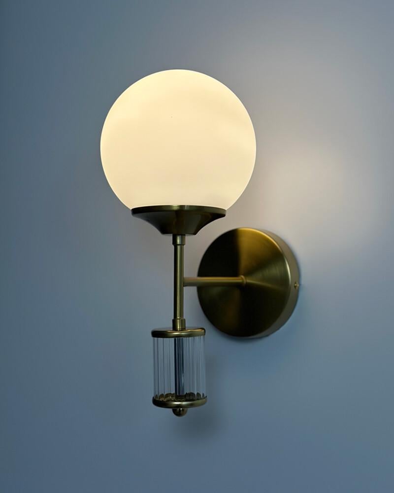 Бра Edlin PL321163W-1 Amiria E27 1x12W IP20 Латунний (28128193) - фото 4