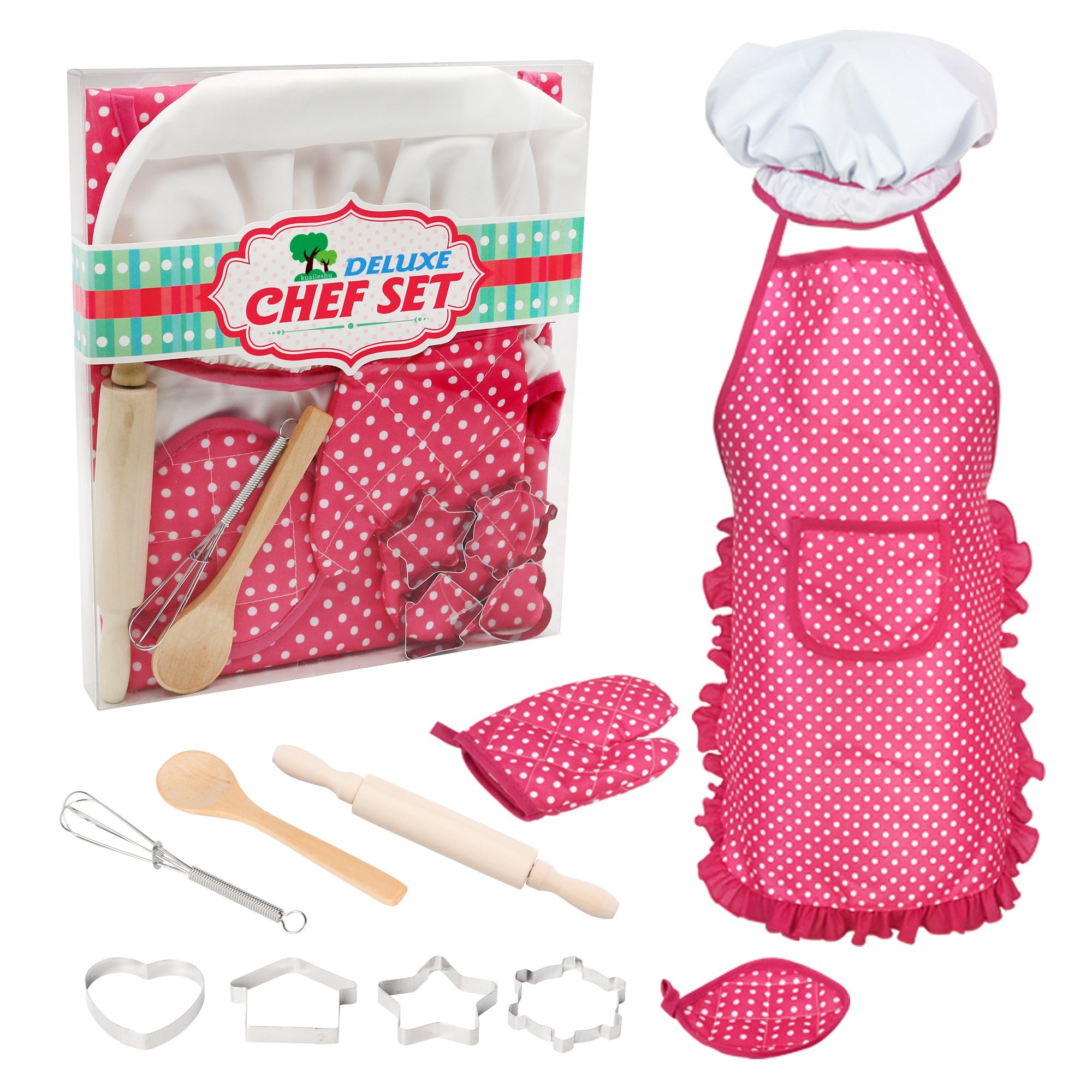 Детский кухонный игровой набор Deluxe Chef Set с фартуком и аксессуарами 11 шт