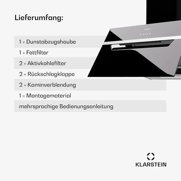Вытяжка KLARSTEIN BigBite 60 A++ (10045552) - фото 8 Вытяжка KLARSTEIN BigBite 60 A++ (10045552) - фото 8