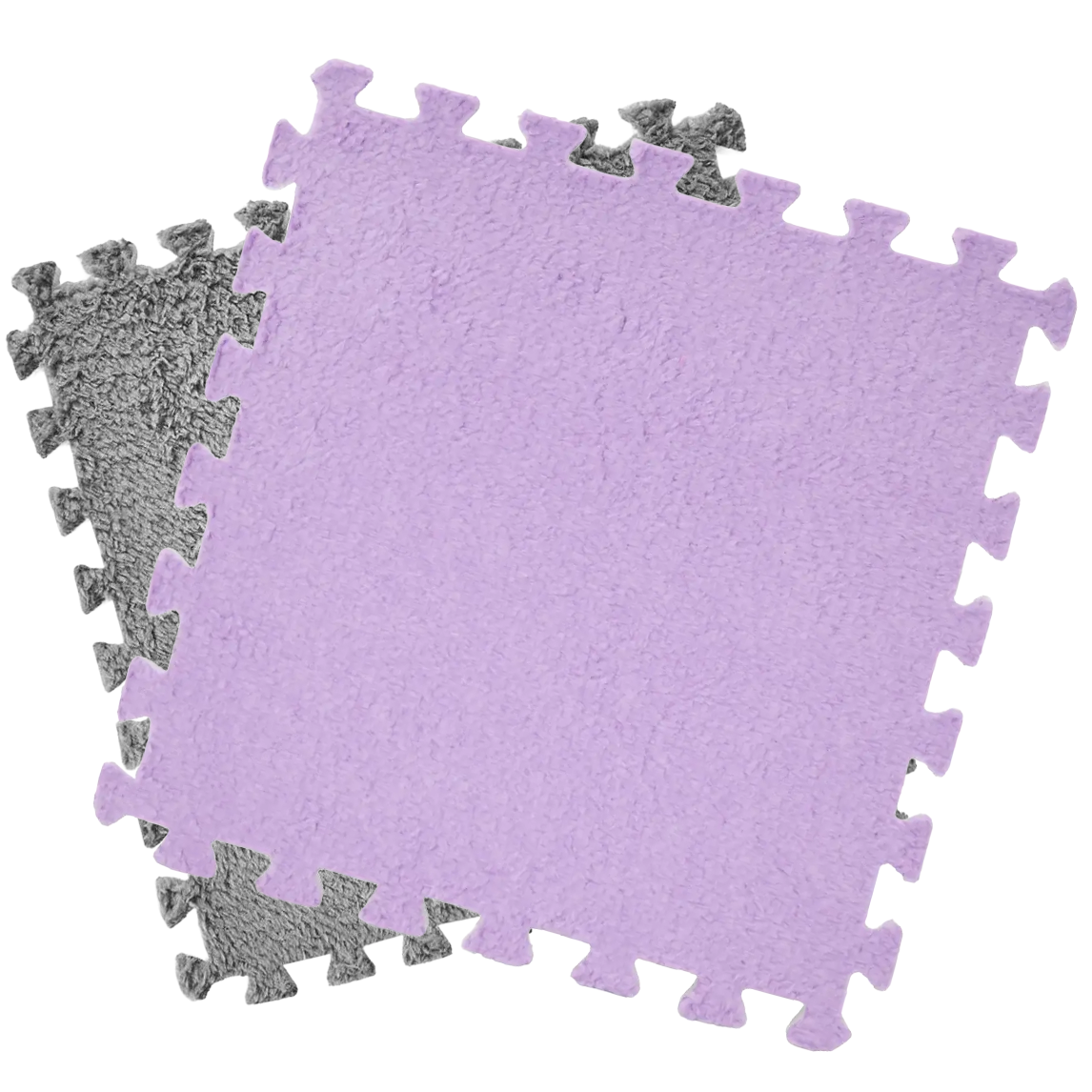 Коврик-пазл с ворсом RIAS PZ-201 20 пазлов 30x30 см Grey+Purple (3_07177)
