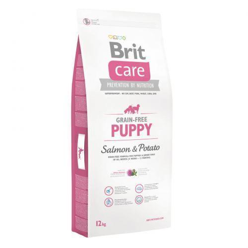 Корм сухой Brit Care Dog Grain-free Puppy для щенков всех пород с лососем и картофелем 12 кг