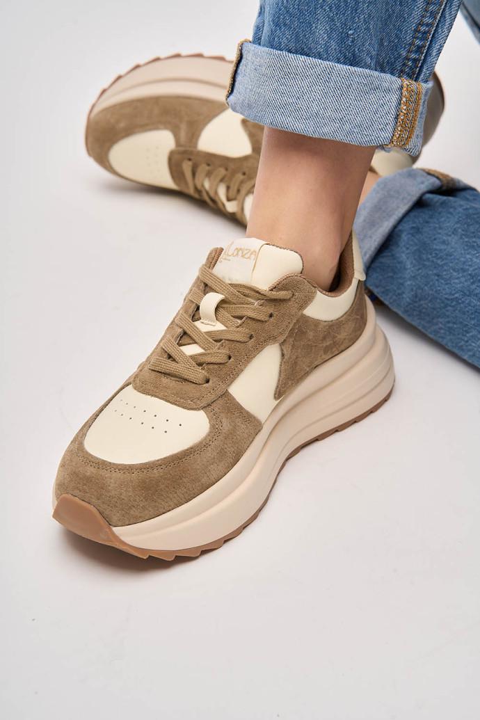 Кроссовки женские LONZA р. 39 Бежевый (175039) - фото 4