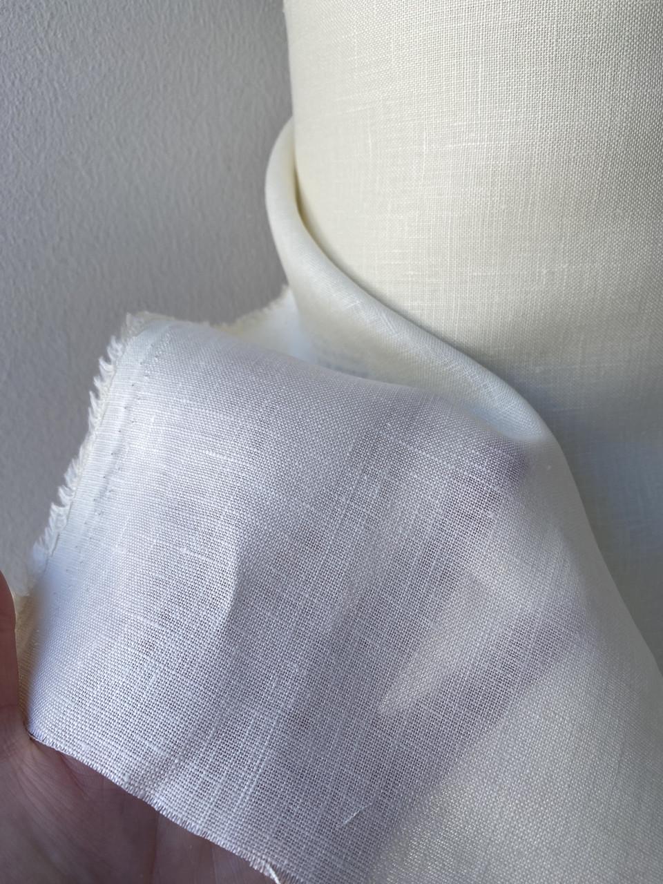 Тканина не пом'якшена LINEN PLUS 100% льон 150 см 1403 Кремовий - фото 2 Тканина не пом'якшена LINEN PLUS 100% льон 150 см 1403 Кремовий - фото 2