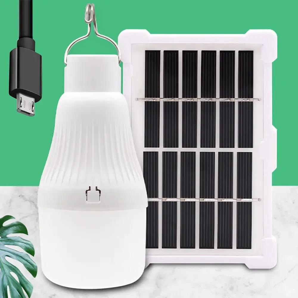 Світлодіодна лампочка Cclamp CL-022 10 W на акумуляторі з сонячною панеллю (9115) - фото 2 Світлодіодна лампочка Cclamp CL-022 10 W на акумуляторі з сонячною панеллю (9115) - фото 2