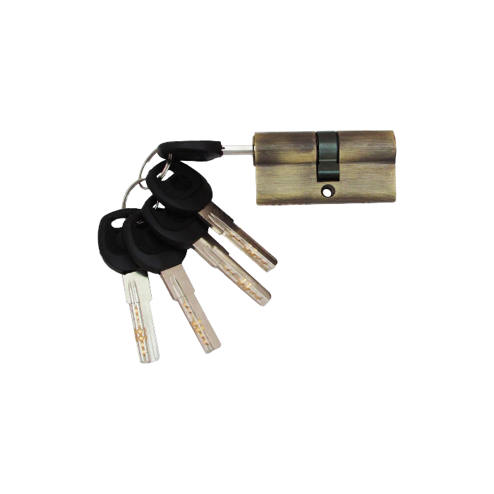 Цилиндровый механизм USK B-60 30x30 ключ/ключ Старая бронза (12174124)