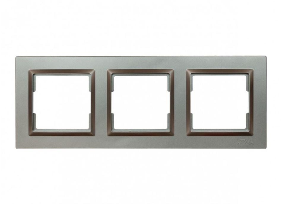 Рамка 3-тя горизонтальна Luxel Jazz Графітовий (9723)