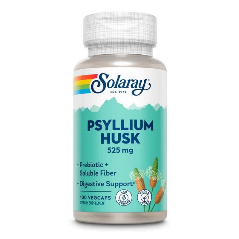 Лушпиння насіння подорожника Solaray Psyllium Husk 525 mg 100 капс. (22555-01)