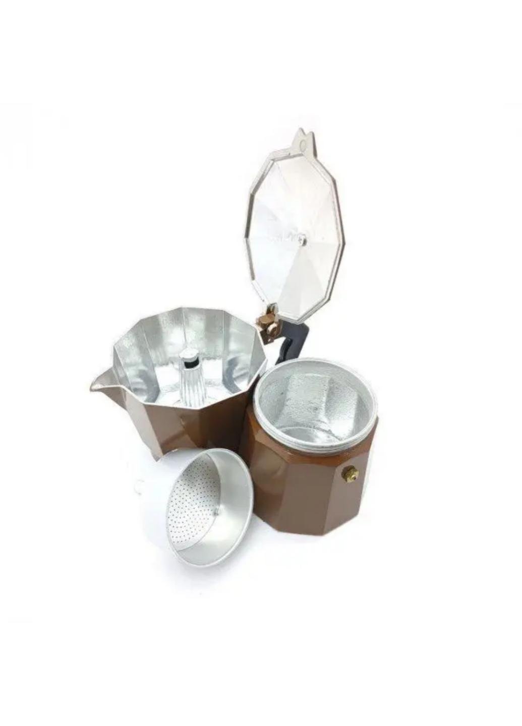 Кофеварка гейзерная Domotec DT-2709 на 9 порций Коричневый (652709M) - фото 2 Кофеварка гейзерная Domotec DT-2709 на 9 порций Коричневый (652709M) - фото 2