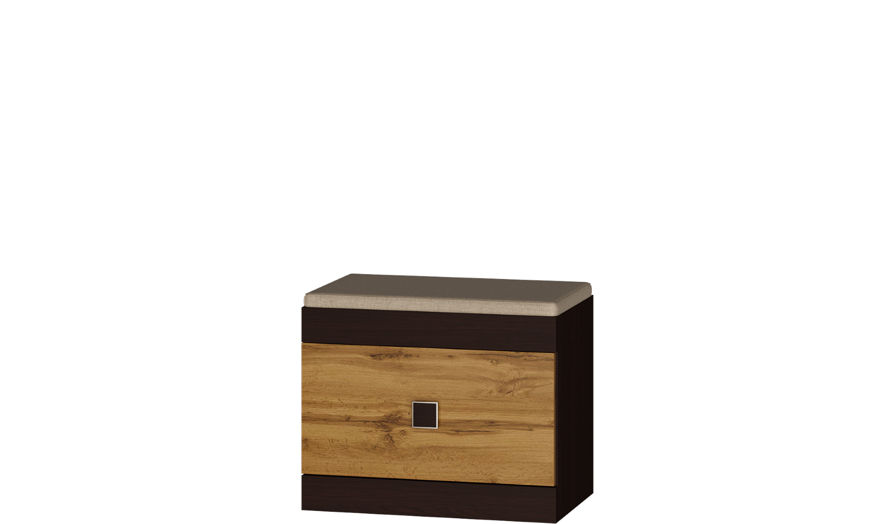 Тумба под обувь Everest Соната 600 600х376х466 мм Венге темный/Дуб крафт золотой (11290) - фото 2