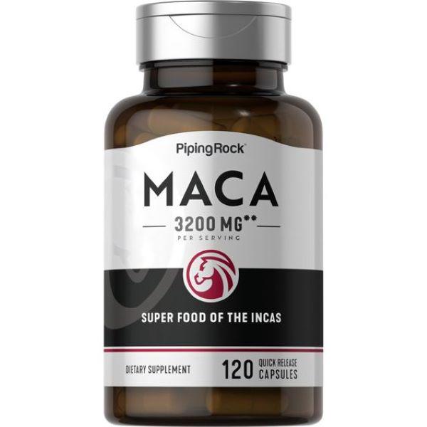 Мака Piping Rock Maca 3200 mg per serving 120 Quick Release Capsules