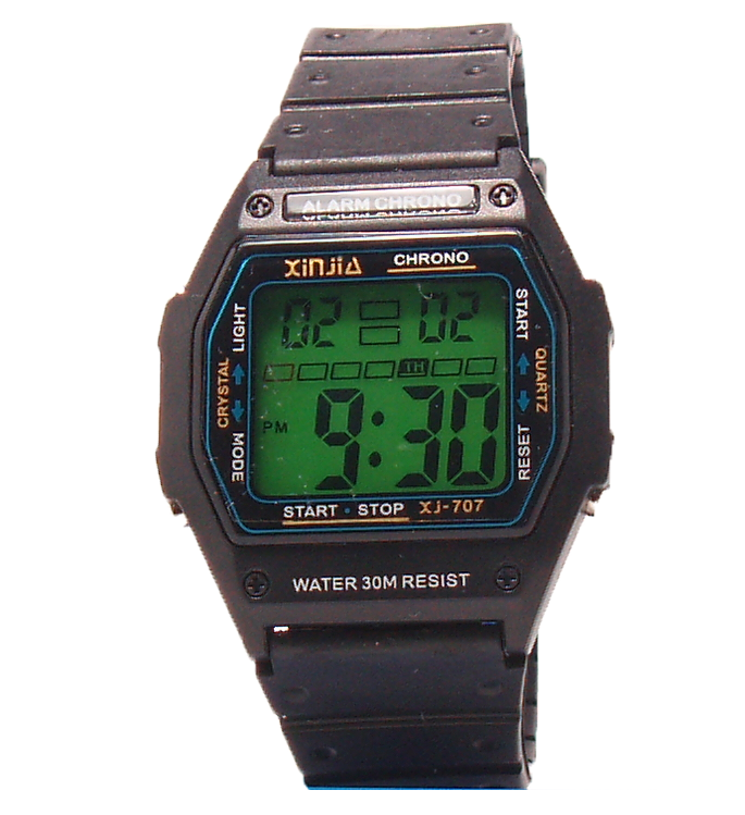 Часы электронные Xinjia 720 с иллюминаторной подсветкой (3434)