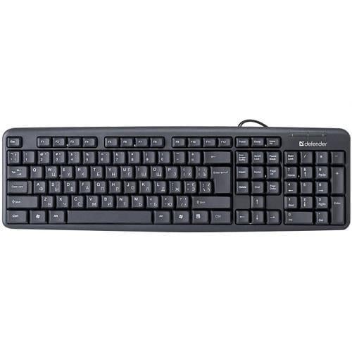 Клавіатура Defender Element HB-520 B дротова 104кн UA USB Чорний Клавіатура Defender Element HB-520 B дротова 104кн UA USB Чорний