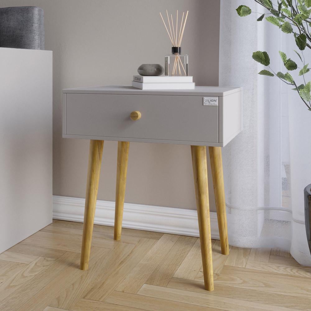 Тумба приліжкова Lion Хьюге-4 Кашемір (Lion-041024)