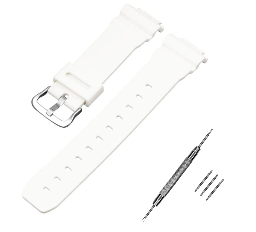 Ремінець для Casio G-Shock DW-6900 White SI (3781)