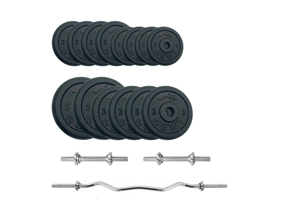 Набор штанга + гантели Newt Gym Set-W Home 43 кг (NE-M-W-SET-43) - фото 1