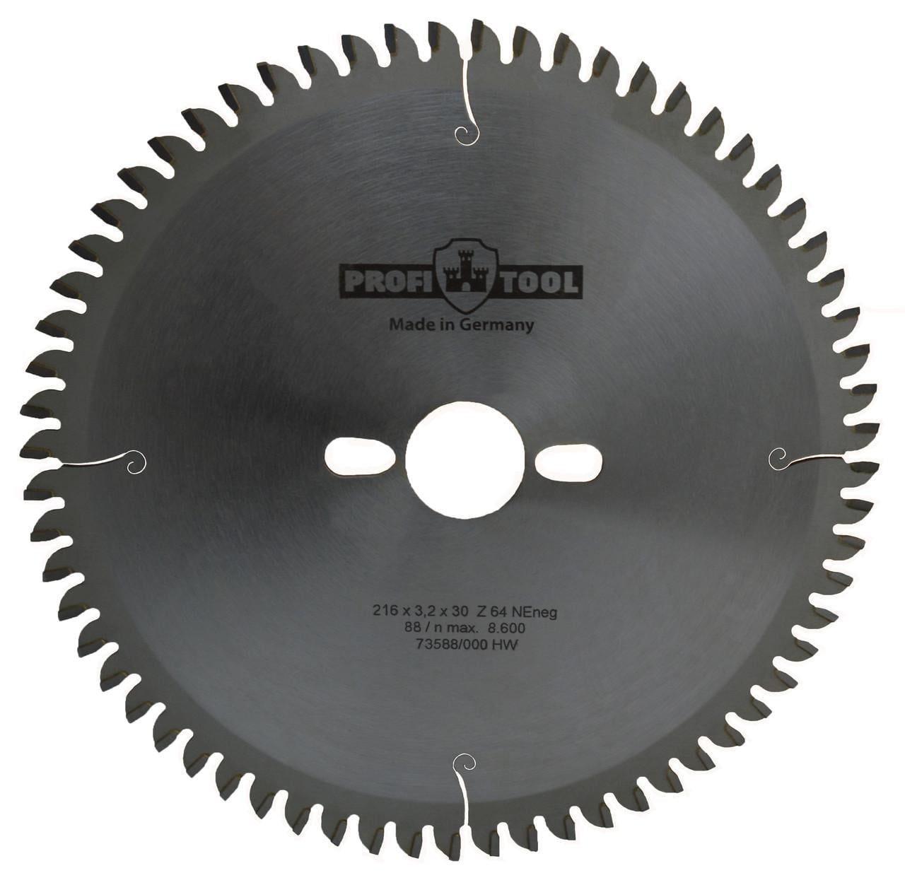 Диск пиляльний PROFITOOL Z 64 TFneg 216х3,2х2,6х30 мм (2121607)