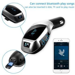 Автомобільний FM Модулятор трансмітер для авто з Bluetooth MP3 AUX передавач 405 X5 - фото 3